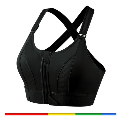 Top Sustentação Corrida Alto Impacto Academia ajustável P Ao Plus Size ...