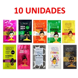 Kit Máscara Facial Sachê 8g - Matto Verde - 10 unidades