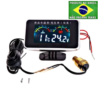 Medidor de Temperatura Digital automotivo 12v com Alarme