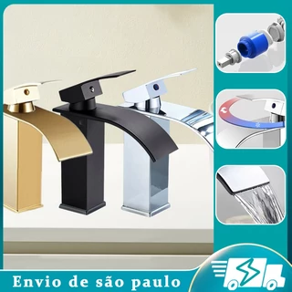 Torneira de lavatório de aço inoxidável 304 Brushed Gold premium /Torneira