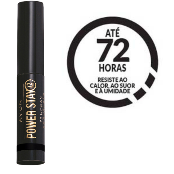 Delineador Avon - Power Stay - Líquido Cor Preto