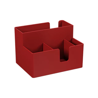 Porta Guardanapos E Sachês Coza Casual Vermelho Bold em Oferta na Shopee