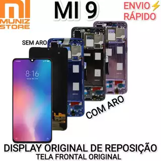 Display Xiaomi Mi 9 Original Amoled OEM Com Moldura e Sem Moldura Módulo Frame Encaixe Perfeito