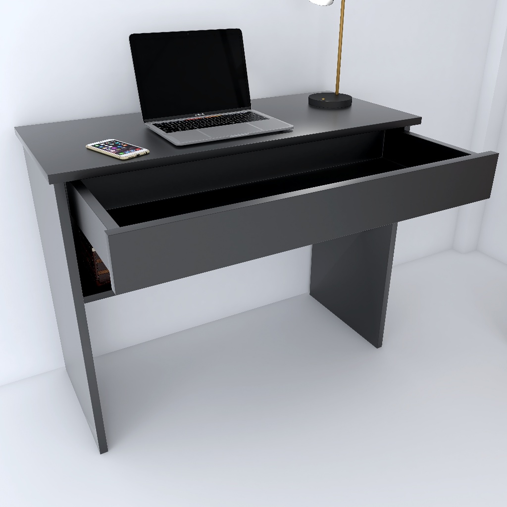 Penteadeira E Escrivaninha Camarim 1 Gavetas S/Espelho Mdp Multiuso