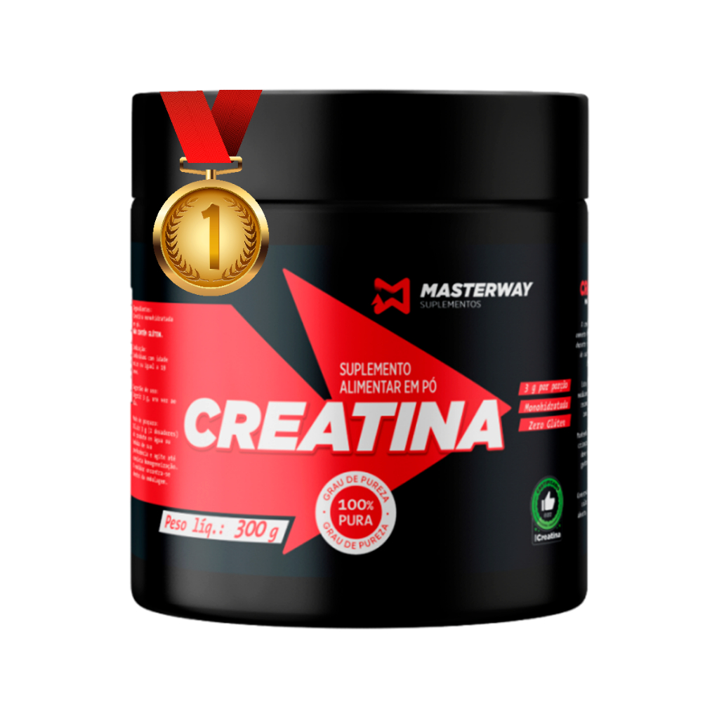 Suplemento Em Pó Masterway Creatina 100% Pura Pote 300g