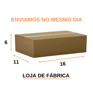 10 Caixas de Papelão 16x11x6 embalagem Pequena E-commerce correio sedex maleta - loja de fábrica