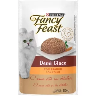 Ração Úmida para Gato Adulto Sachê Fancy Feast - Demi Glace Frango 85g
