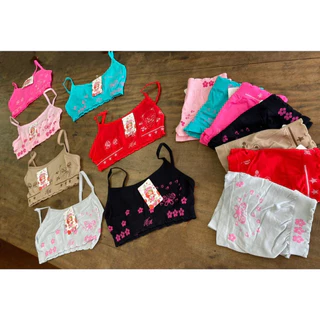 Conjunto TOP e Calcinha Boxer/Shortinho infantil