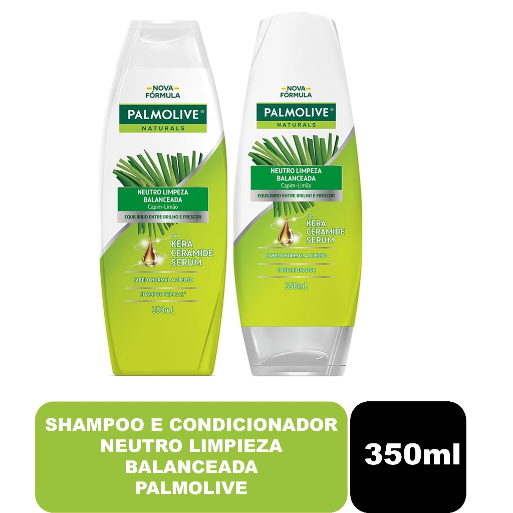 Shampoo E Condicionador Neutro Limpieza Balanceada Palmolive 350ml ...