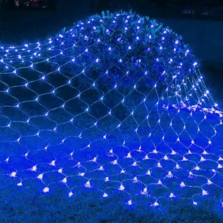 Pisca-Pisca Natal Rede 240 Led 3x2 metros - Para Decoração Natalina Ano Novo Natal Casamento - Fio de Led 8 Funções