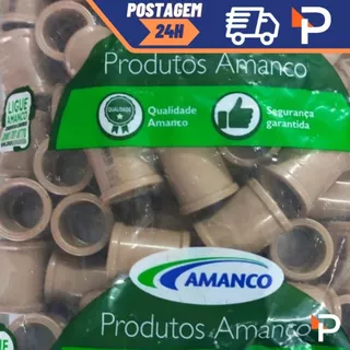 Luva Emenda 25mm soldável Marrom Amanco