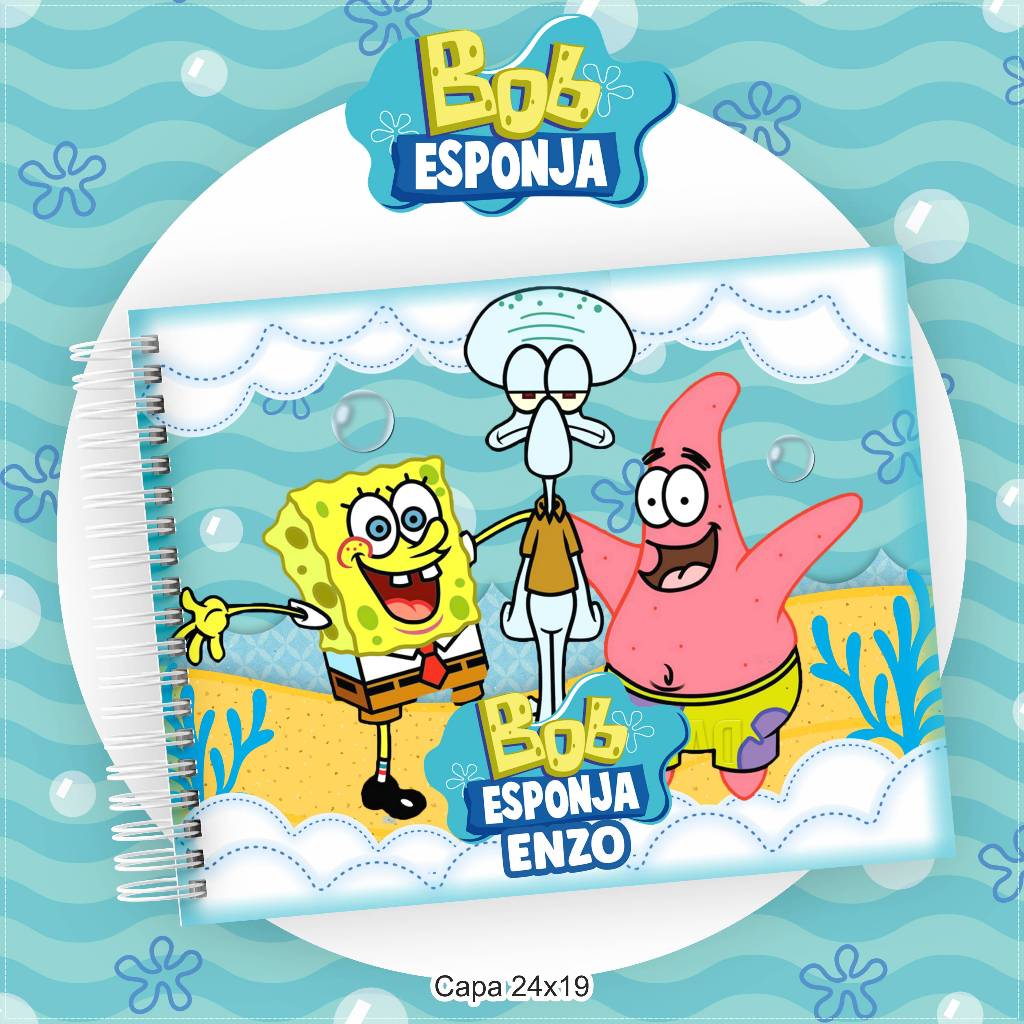 Caderno de desenho Bob esponja 4 | Conheça o fortune rabbit horário pagante  madrugada - polux.ind.br