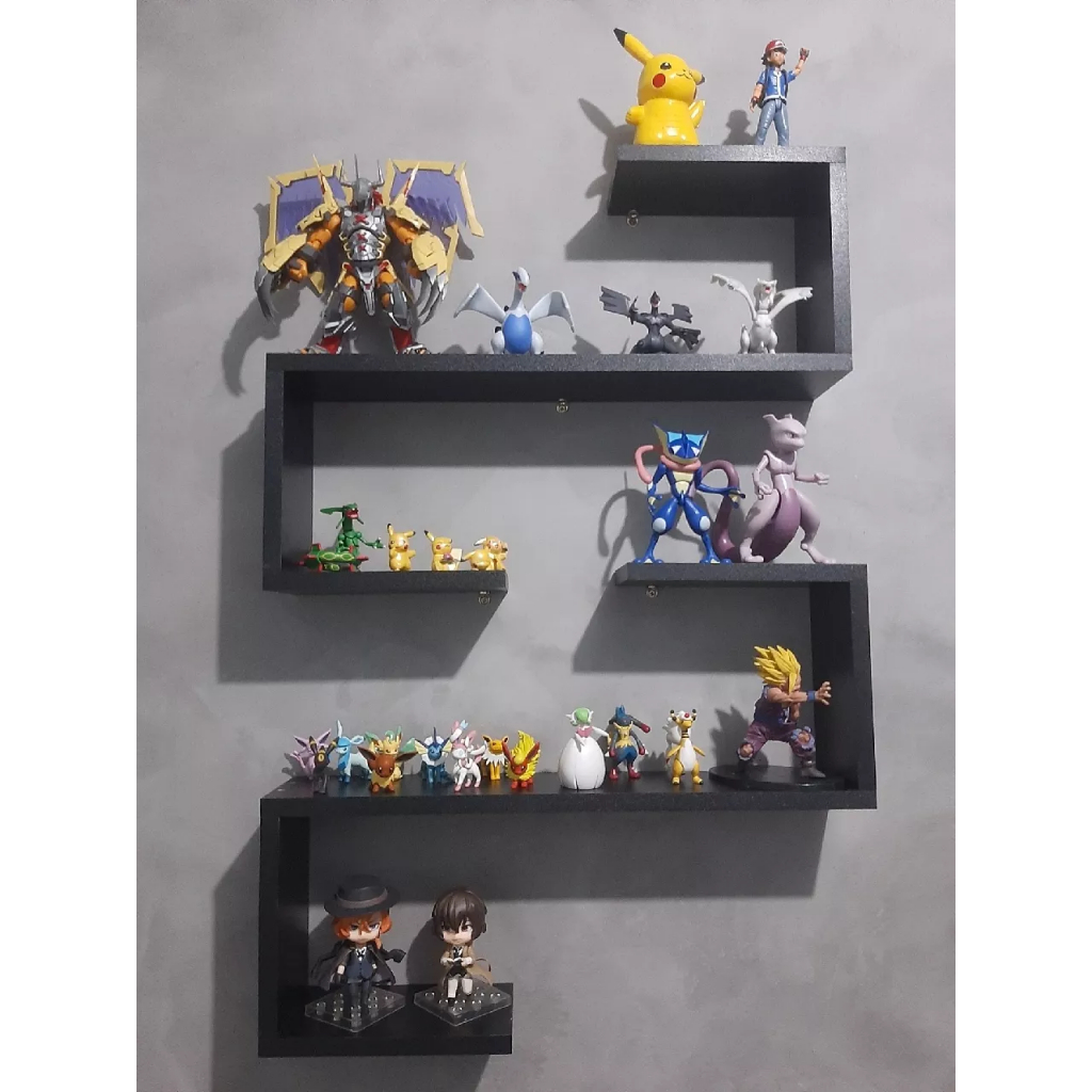 Prateleiras em Z kit 2 Decoração Quarto Sala Escritório