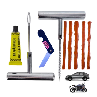 KIT REPARO COM REFIL DE METAL LINHA PROFICIONAL PARA BORRACHEIRO REFIL MODELO MACARRÃO KIT REPARO METAL Excelente
