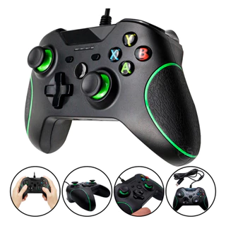Controle Manete Xbox One Com Fio Joystick Vídeo Game Pc Gamer Altomex AL-6113 Promoção