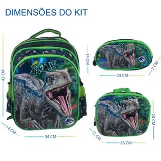 MOCHILA E LANCHEIRA TÉRMICA INFANTIL ESCOLAR CACHORRINHOS