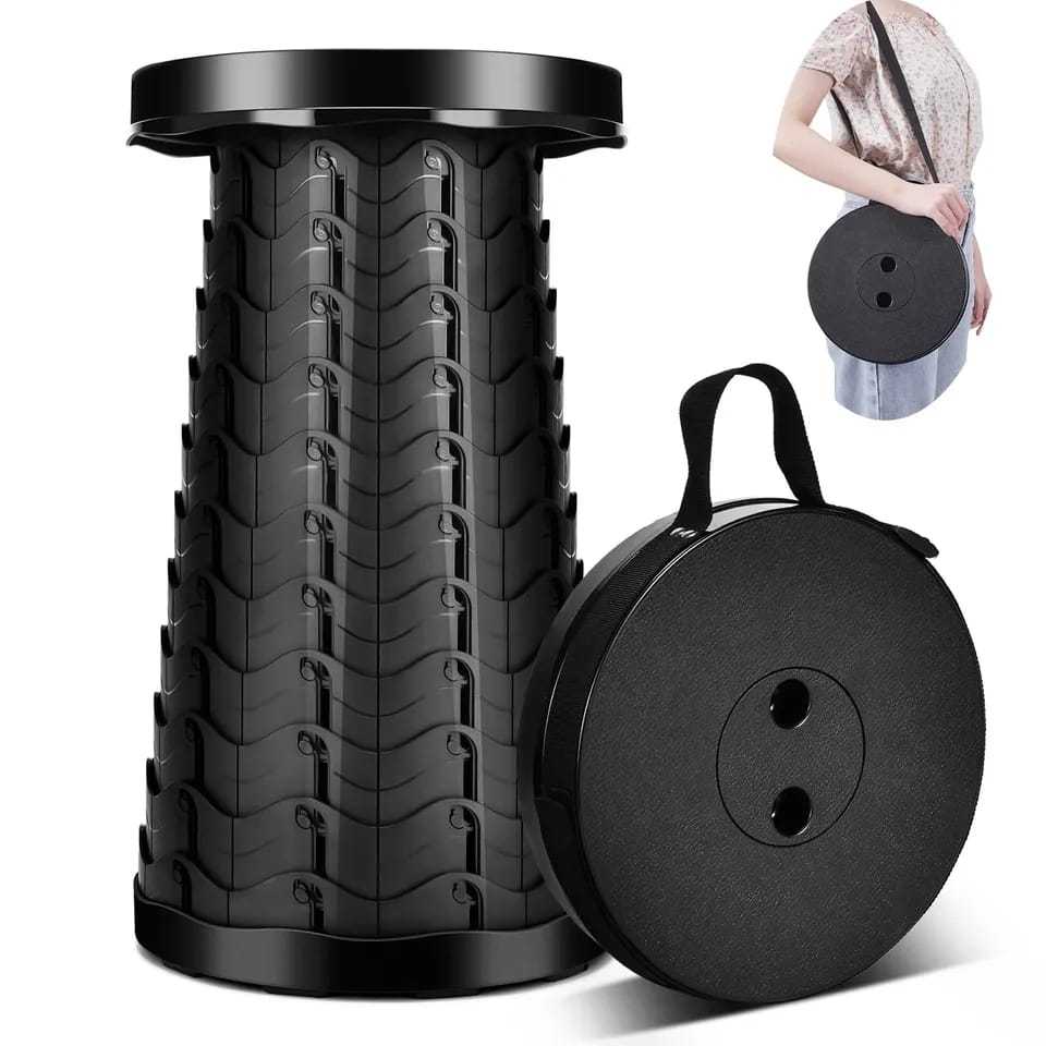 Banco Banquinho Banqueta Cadeira Portatil Retratil Dobravel Ajustável Com Alça