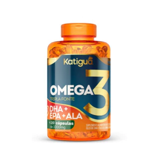 Suplemento Alimentar Ômega 3 Katiguá Tripla Fonte DHA, EPA, ALA 120 cápsulas
