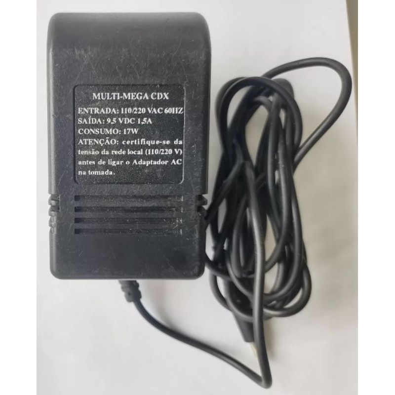 Alimentation Secteur Pour Sega Multi-Mega / CDX - Adaptateur Retro Game Supply - 2m - Neuf