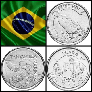 Set Moeda -> Brasil Sob 🇧🇷 -> Três moedas -> Fauna -> Set Completo -> Cruzeiros -> América Do Sul