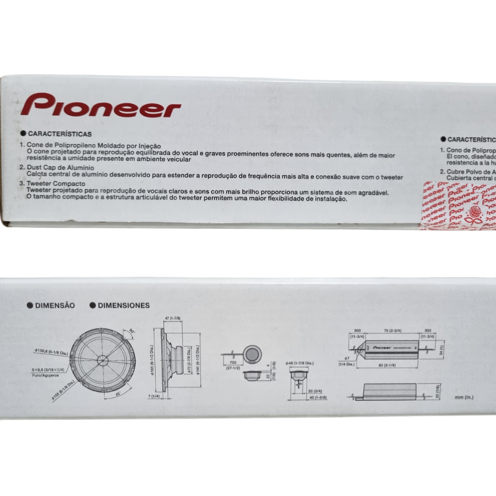 KIT 2 VIAS PIONEER TS-C1730BR COM ALTO FALANTE DE 6 E KIT 2 VIAS PIONEER TS-C1730BR COM ALTO FALANTE DE 6 E