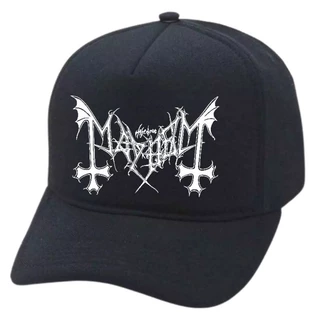 Boné Premium com estampa do logo do Mayhem (Black Metal)