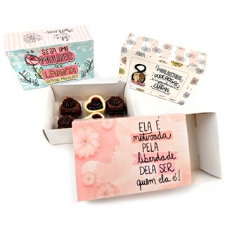 12 Caixas Embalagem Especial do Dia Das Mulheres Para 06 Doces, sabonetes, presentes, bijuterias ou mimos em Oferta na Shopee