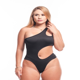 Body Plus Size De Um Ombro Só