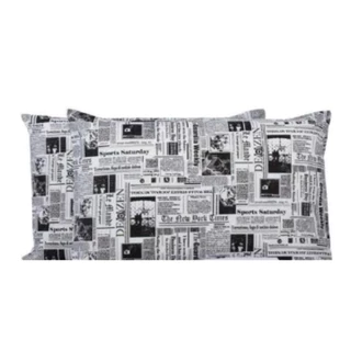 Kit De Fronha de Travesseiro Estampada 50cm x 70cm 100% Algodão 160fios com Zíper