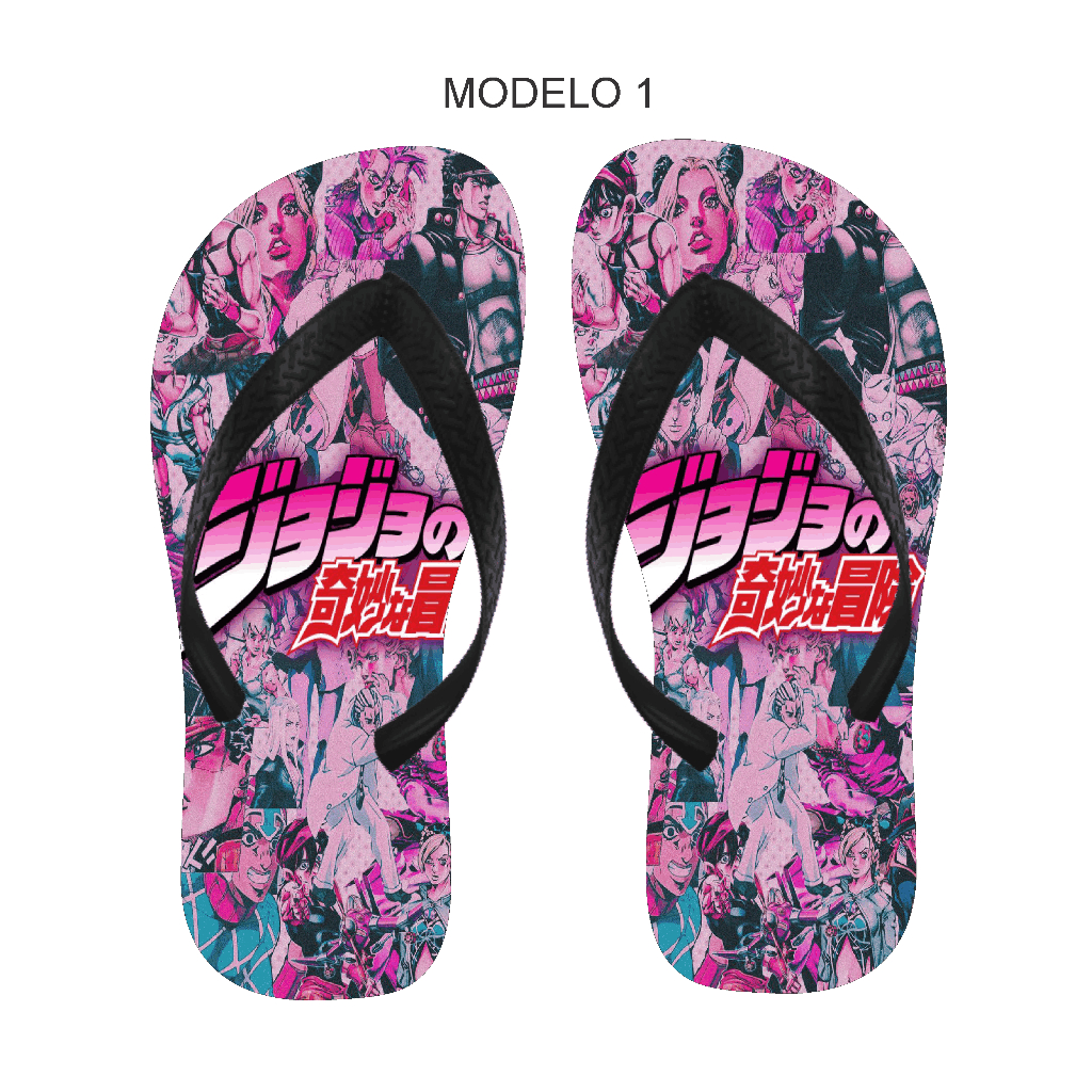 Chinelo JoJo's Bizarre Adventure Masculino e Feminino Varios