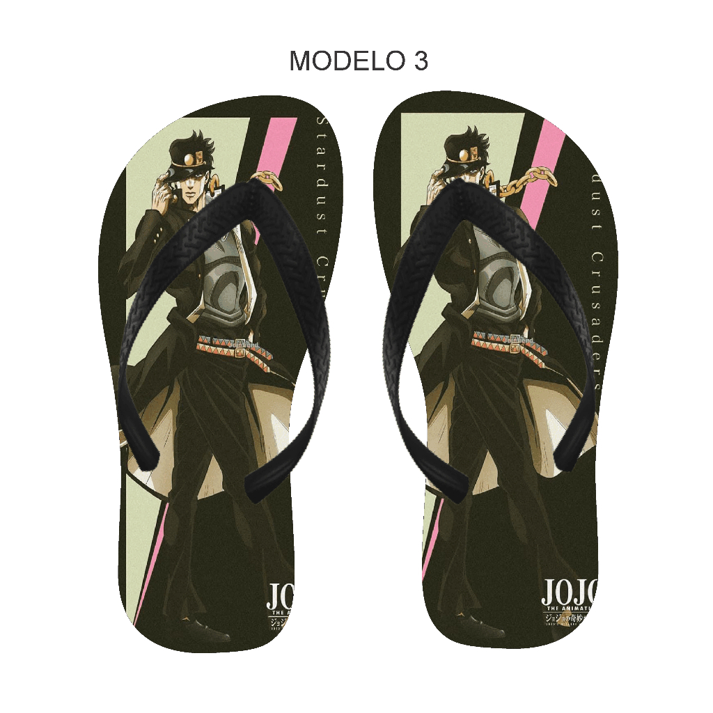 Chinelo JoJo's Bizarre Adventure Masculino e Feminino Varios
