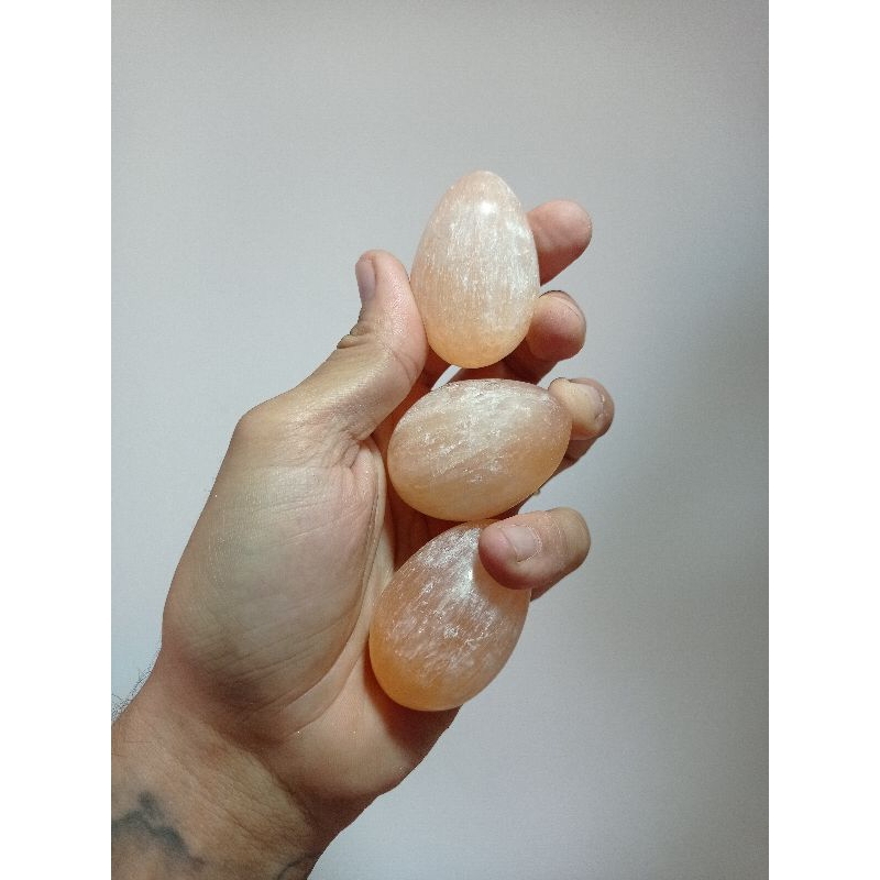 Yoni Egg de Selenita Laranja (Brasil)