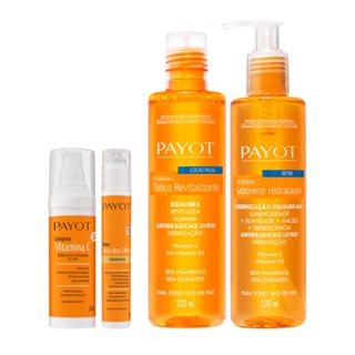 Kit Limpeza, Tonificação e Tratamento Vitamina C Payot