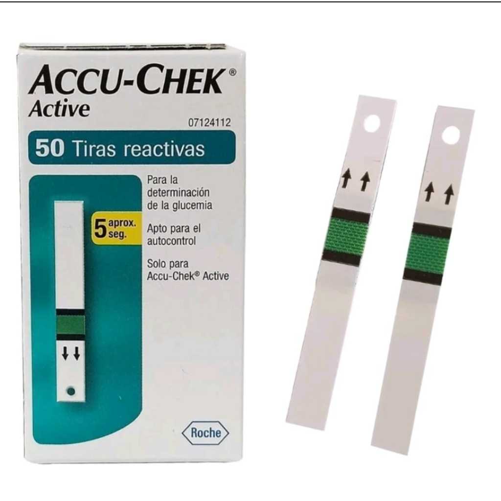 ACCU CHECK ACTIVE COM 50 TIRAS PARA CONTROLE DE GLICEMIA