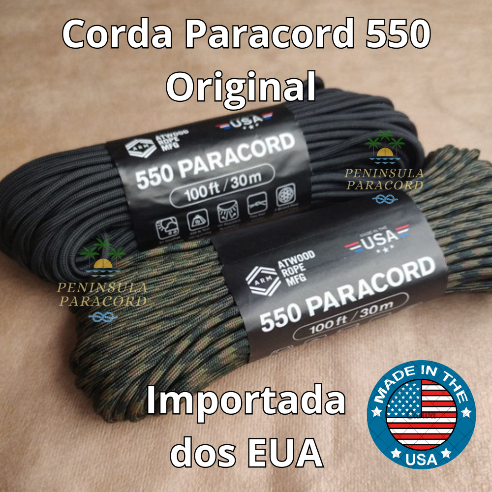 Corda Paracord 550 Lb, 250 Piedi (76 Metri), Tipo III, 4 Mm, 7 Fili Interni, Nylon, Per Campeggio E Sopravvivenza, Mimetica Deserto