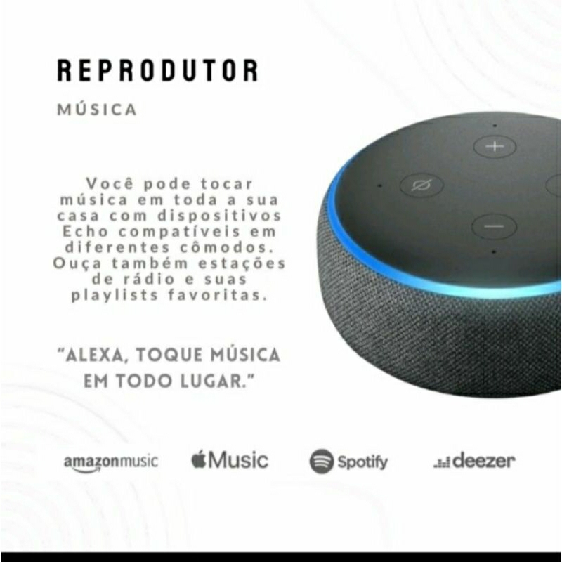 Alexa Echo Dot 3 Geraçao Preta