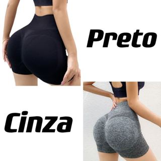 Short Levanta Bumbum Legging Curto Academia Cintura Alta Pronta