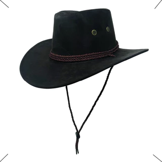 Chapeu Cowboy Rodeio Boiadeiro Unissex Barretos Festa Peao Cordinha Pescoço Estilo Country