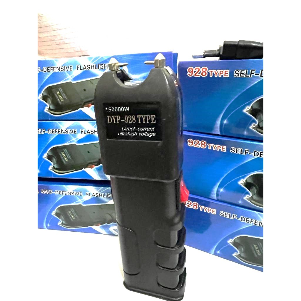 Teaser choque c/ Lanterna led, Recarregável com coldre e cabo