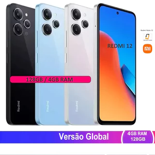 Xiaomi Redmi 12 4G Dual Sim 128GB / 4GB RAM Versão Global Original Lacrado + NF