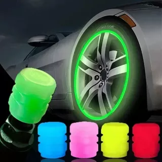 Tampa de pneu brilha no escuro bico para carro moto bicicleta pito biquinho roda em Oferta na Shopee