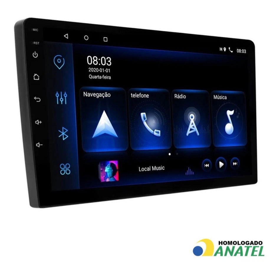 Multimídia Central monitor Lelong 9 Polegadas 1GB de Ram DDR 3 16 GB de armazenamento