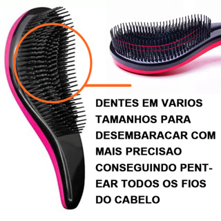 Escova de cabelo redonda, escova de cabelo ondulada profissional com rolo  de cabelo liso pente de cabelo ferramentas de cabeleireiro escovas de cabelo  de secagem para mulheres com cabelo fino grosso ou