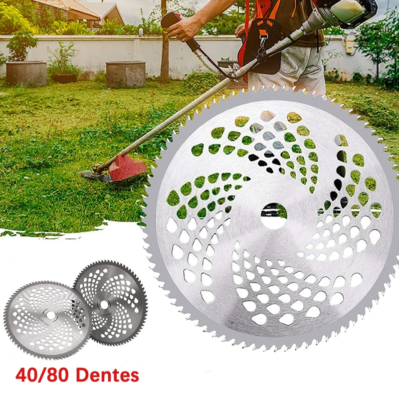 Kit 2 Disco / Lâmina 40/80 Dentes De Wídea para Roçadeira Lâmina Para Roçadeira