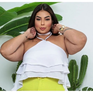 blusa frente unica plus size em Promoção na Shopee Brasil 2024