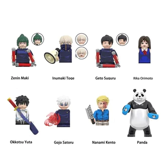 Anime Jujutsu Kaisen miniatura de Brinquedos Blocos De Construção Inumaki Toge Geto Suguru Minifigure Gojo Satoru panda sukuna itadori