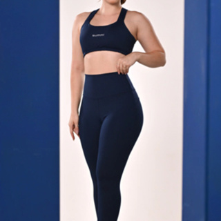 Conjunto Short Levanta Empina Bumbum + Top Cropped Com Bojo Em Poliamida  Crf/ Moda Feminina Fitness Academia