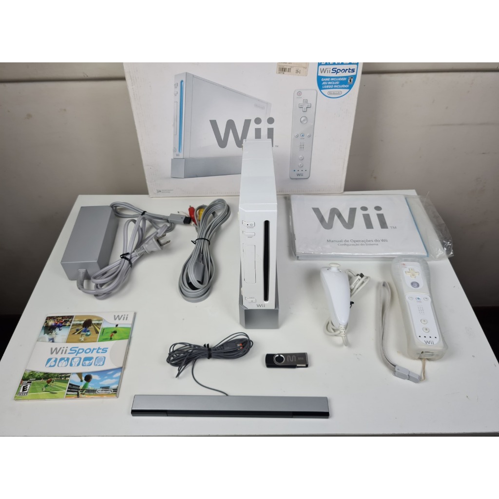 Nintendo Wii Na Caixa Desbloqueado Console Completo