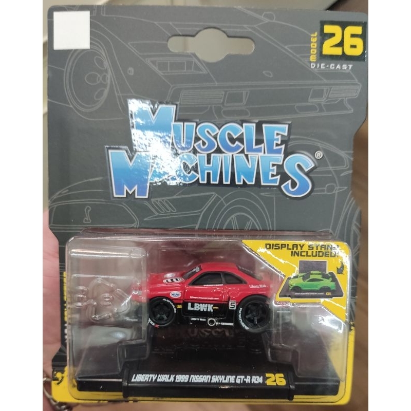 Maisto MUSCLE MACHINES LIBERTY WALK LBWK 1999 NISSAN SKYLINE GTR R34 Muscle Machines 164