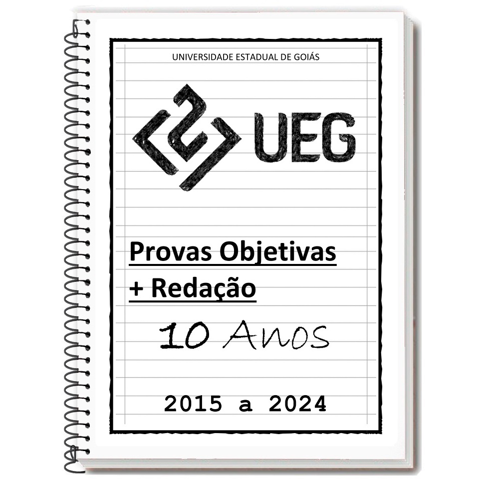 UEG 2024 Apostila de Provas + Gabarito + Folhas de Redação Shopee